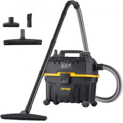 Wet Dry Vac, 4 Gallon, 5 Peak HP, 3 in 1 Shop Vacuum with Blowing Function Portable Attachments to Clean Floor, Upholstery, Gap, Car, ETL Listed, Black