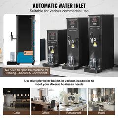 15L Commercial Water Boiler Electric Hot Water Dispenser Stainless Steel