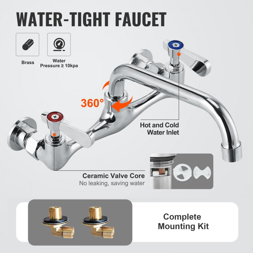 Stainless Steel Prep & Utility Sink, 1 Compartment Free Standing Small Sink Include Faucet & legs, 27"x41" Commercial Single Bowl Sinks for Garage, Restaurant, Kitchen, Laundry, NSF Certified