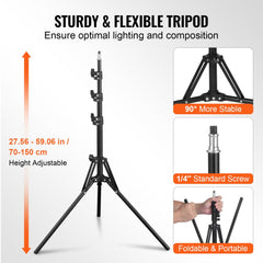 Softbox Lighting Kit 16 in x 16 in 3000-6500K Adjustable for Shooting