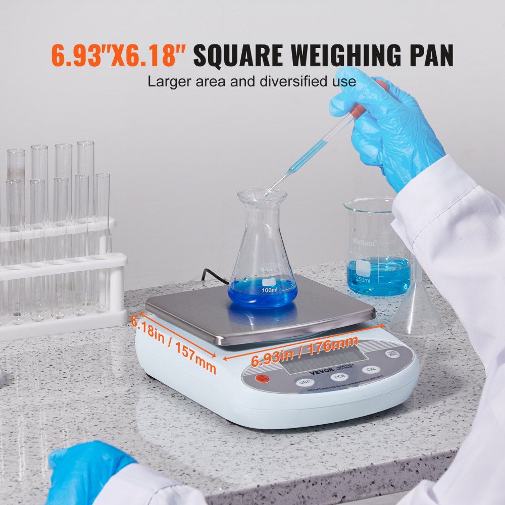 Analytical Balance Lab Scale 3000g x 0.01g 13 Units Conversion Electronic