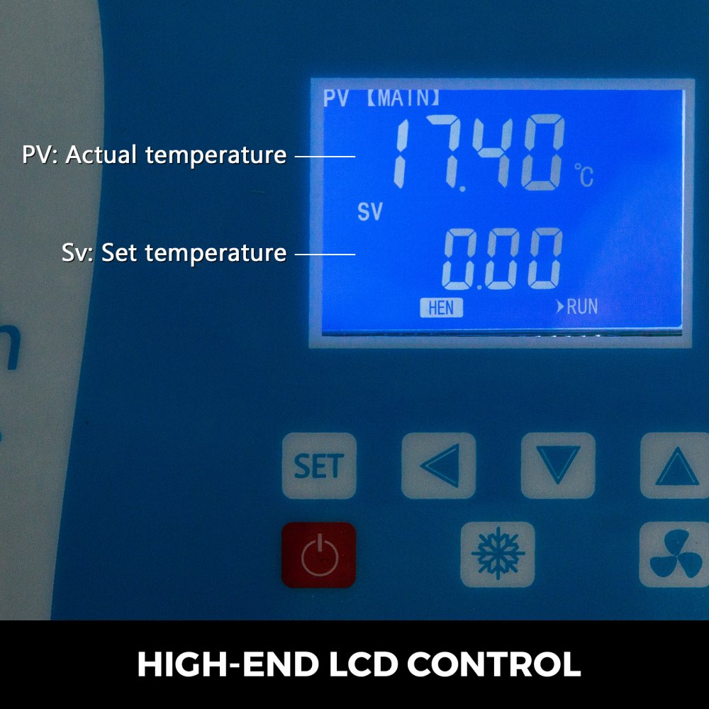 Laboratory Chiller Circulator 6L Chiller Lab Low Temperature Cooling Liquid Circulator Pump Chiller Lab Recirculating Chiller Water Bath Recirculating Water Cooling Chiller for Laboratory