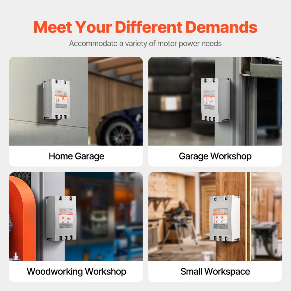 Bostome 15HP phase converter with compact design for converting single-phase to three-phase power.