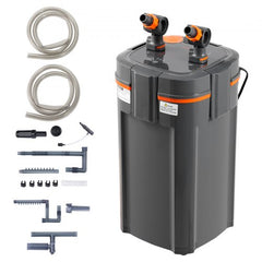 Aquarium Filter 264GPH, 3-Stage Canister Filter 75 Gallon, Ultra-Quiet Internal Aquarium Filter with UV Protection, Submersible Power Filter with Multiple Function for Fish Tanks, 11W