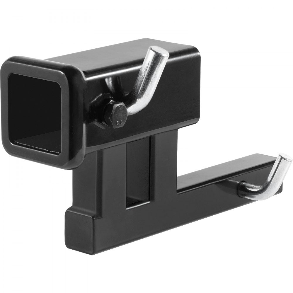 Hitch Adapter, 1-1/4" to 2" Receiver Hitch Extender Extension, Trailer Hitch Riser with 4" Rise/Drop, 6-1/2" Extension Length, 4000 lbs Towing Capacity, Hitch Pins, Bolt and Nut Included, Black