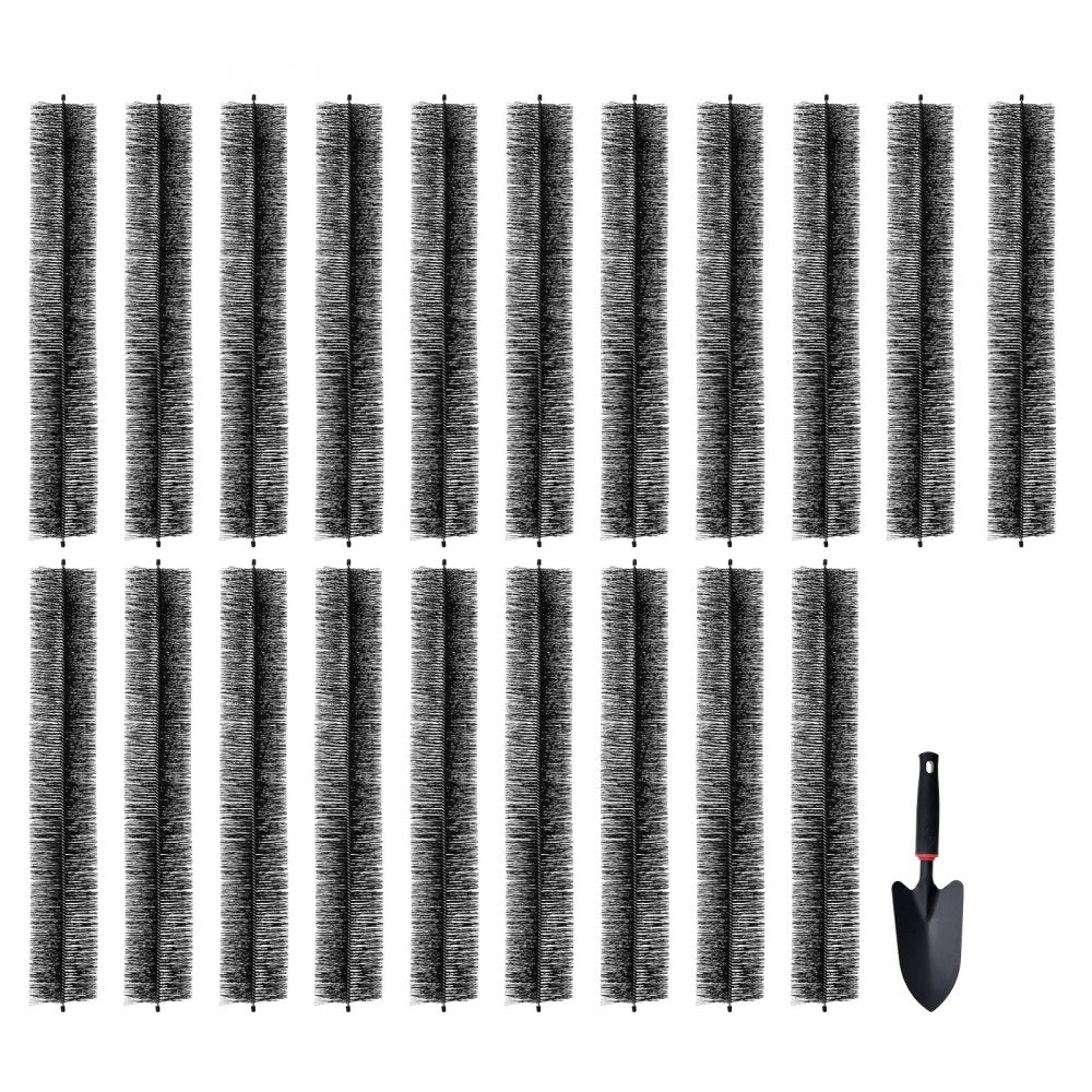 Gutter Brush, 60 Feet Total Length 5.25 inch Diameter Gutter Cleaning Tools, Ground-Level Gutter Brush Leaf Guard for 5 Inch Gutters, Easily Clear roof Leaves and Debris, 20 Pack