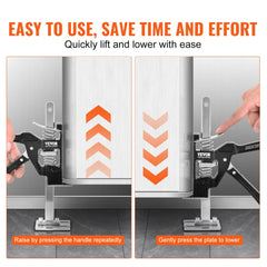 Labor Saving Arm Jack, 2 PCS Bearing Capacity 200 lbs, Lifting up to 4.7", Hand Lifting Jack Tool with Magnetic Level, Door Panel Lifting Cabinet Jack for Door, Window, Furniture, Woodworking