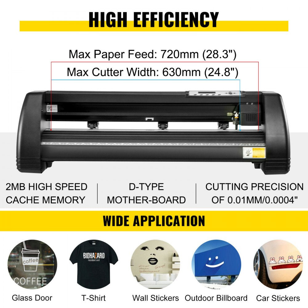 Heat Press 6 In1 Sublimation Machine 15"x15" + Vinyl Cutter 28" Plotter Cutting