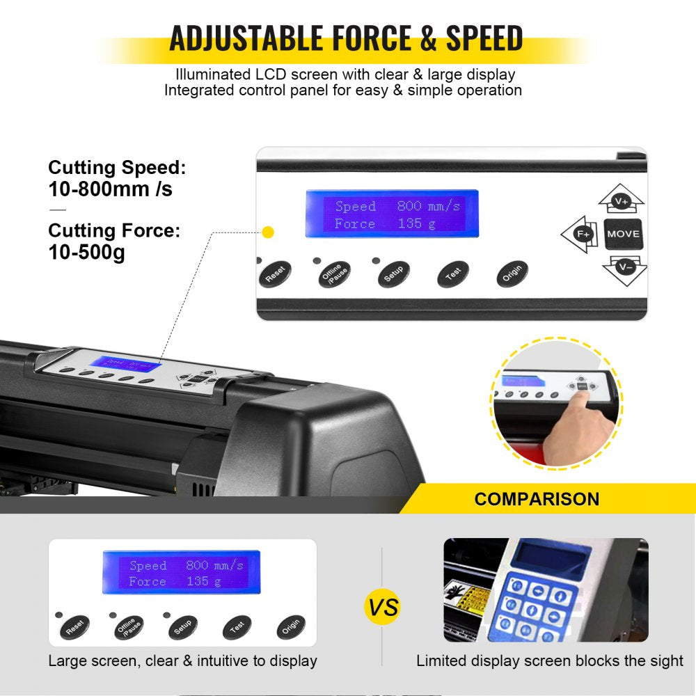 8 In 1 Heat Press 15"x15" Sublimation Machine + 53" Vinyl Cutter/plotter Cutting