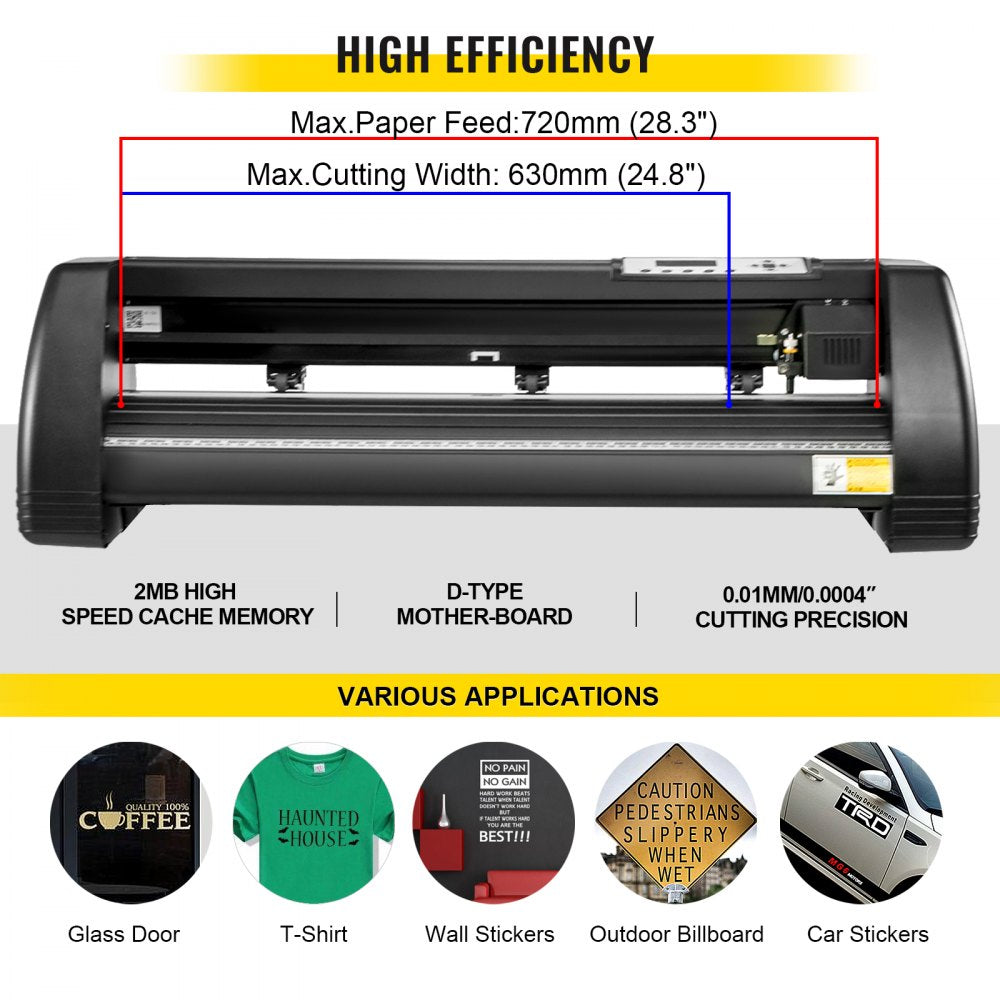 8 In 1 Heat Press 15"x15" Sublimation Machine +28" Vinyl Cutter/plotter Cutting