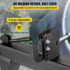 3-Point Quick Hitch, 3000 LBS Lifting Capacity Tractor Quick Hitch, 28.31" Between Lower Arms Attachments Quick Hitch, No Welding & 5 Level Adjustable Bolt, Adaptation to Category 1 & 2 Tractors