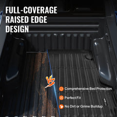 Truck Bed Mat Fit 2022-2024 Ford Maverick TPE Truck Bed Liner Accessories