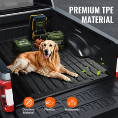 Truck Bed Mat Fit 2017-2024 Ford F250/F350 TPE Truck Bed Liner Accessories