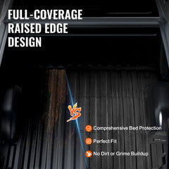 Truck Bed Mat Fit 2019-2024 Chevrolet Silverado/GMC Sierra 1500 Bed Liner