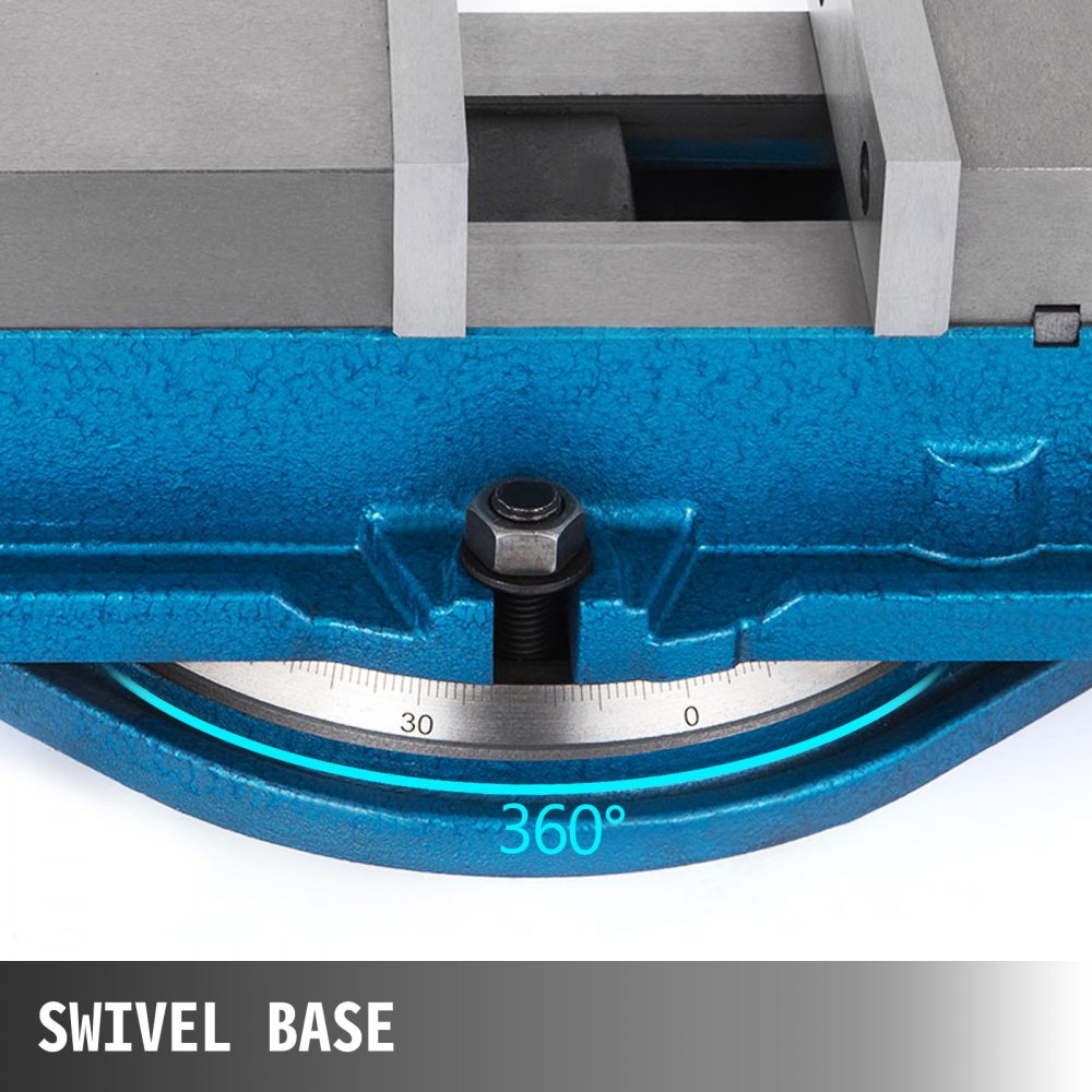 3 Inch Heavy Duty Milling Vise Bench Clamp Vise High Precision Clamping Vise 3 Inch Jaw Width with 360 Degree Swiveling Base CNC Vise
