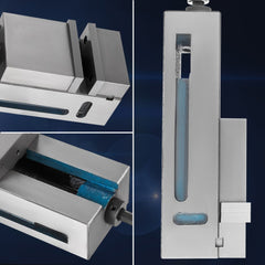 4-inch precision milling vise made of nodular cast iron with 19KN clamping force.