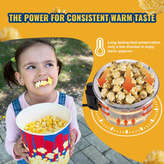 Popcorn Popper Machine Tabletop Popcorn Maker 300W 2.5 Oz Black