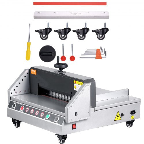 Electric Paper Cutter 0-330 Cutting Width, Electric Paper Trimmer, 40mm Cutting Thickness, Desktop Cutting Paper Machine, Industrial Paper Cutter, Heavy Duty Paper Cutter, for Office, School