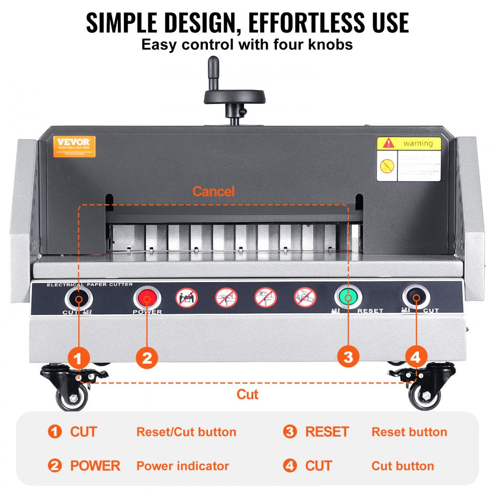 Electric Paper Cutter 0-330 Cutting Width, Electric Paper Trimmer, 40mm Cutting Thickness, Desktop Cutting Paper Machine, Industrial Paper Cutter, Heavy Duty Paper Cutter, for Office, School