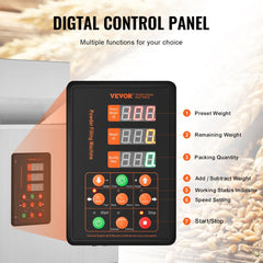 Powder Filling Machine, 0.002-0.44lbs/1-200g, Automatic Intelligent Particle Weighing Filling Machine, Bottle Bag Powder Filler Particle Dispenser for Tea Seeds Grains Powder Flour Beans Glitter
