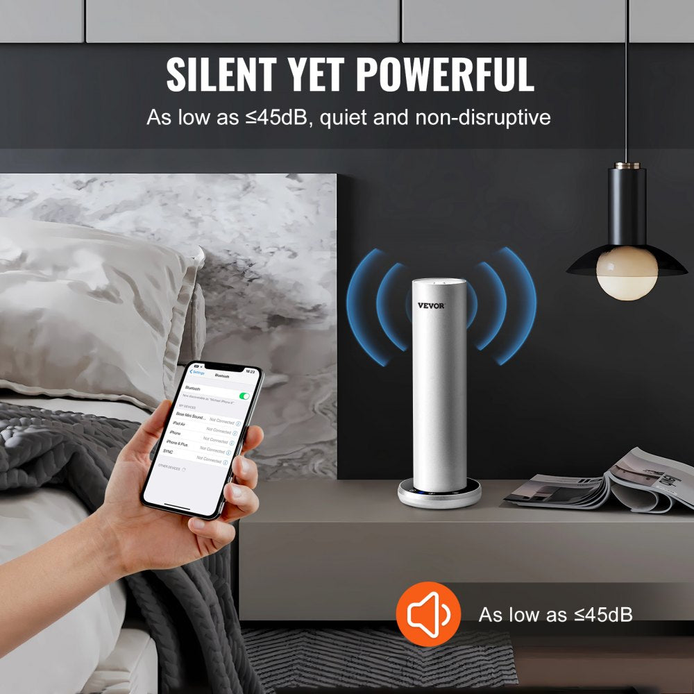 Scent Air Machine for Home, 120ml Bluetooth Smart Cold Air Diffuser, 1000sq.ft Waterless Essential Oil Scent Air Diffuser, Floor Standing Aromatherapy Machine for Spa, Yoga, Home, Office, Hotel