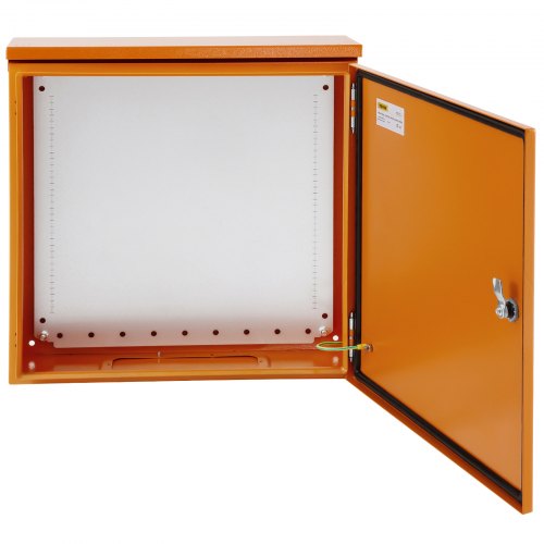 Electrical Enclosure, 20"x20"x6", Tested to UL Standards NEMA 4 Outdoor Enclosure, IP65 Waterproof & Dustproof Cold-Rolled Carbon Steel Hinged Junction Box for Outdoor Indoor Use, with Rain H