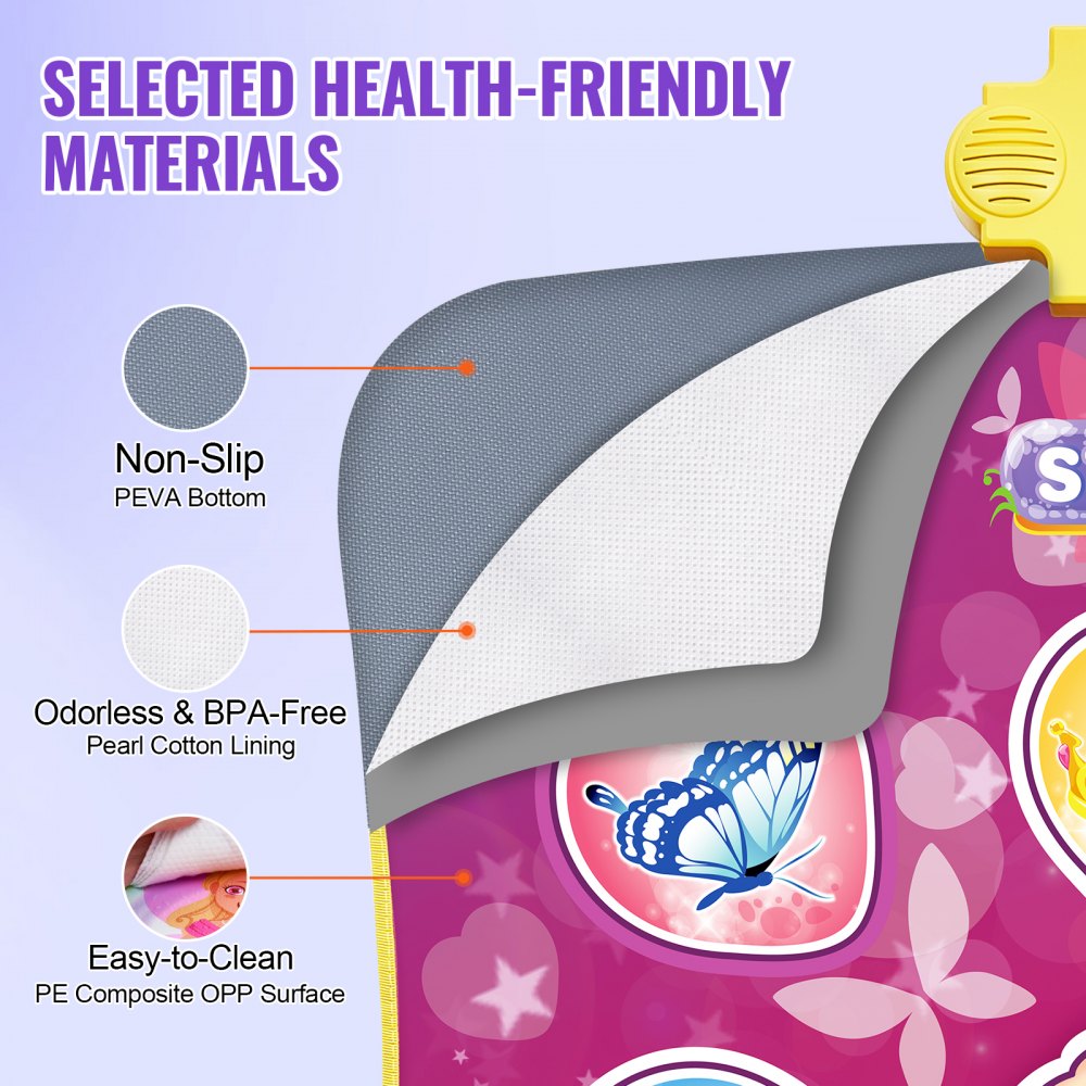Dance Mat for Kids Dance Pad Toys Single Player Gift for 3+ Year Old Girls