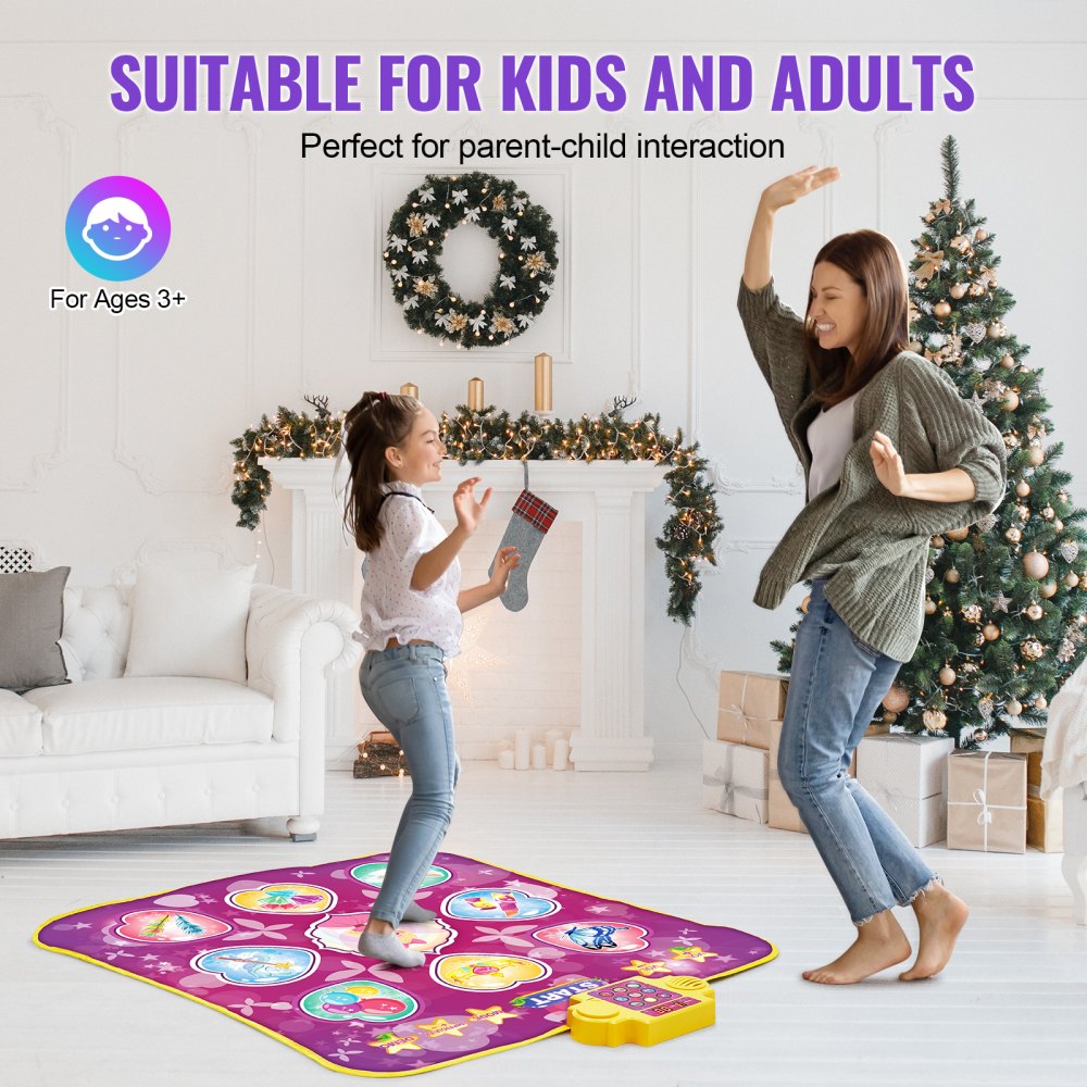 Dance Mat for Kids Dance Pad Toys Single Player Gift for 3+ Year Old Girls