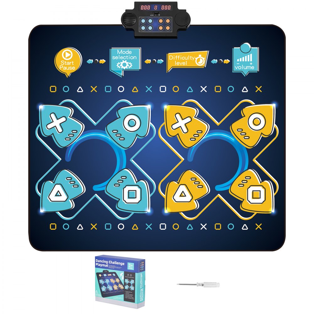Dance Mat for Kids Dance Pad Toys Two Player Gift for 3+ Year Old Girls