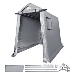 Portable Shed Outdoor Storage Shelter, 6 x 8 x 7 ft Heavy Duty All-Season Instant Storage Tent Tarp Sheds with Roll-up Zipper Door and Ventilated Windows For Motorcycle, Bike, Garden Tools