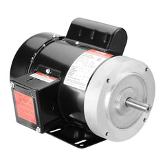 1HP air compressor motor with 3450 RPM, 56C frame, and dual CW/CCW rotation.