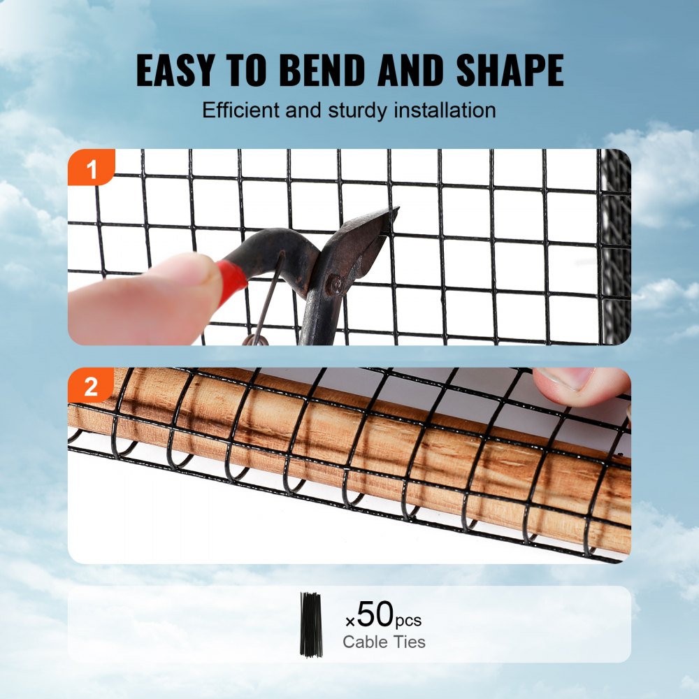 Bostome Solar Panel Bird Guard is an 8"x100' PVC coated critter mesh for protecting solar panels.