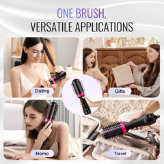 Hair Blow Dryer Brush Ionic Hair Dryer and Styler with 2.56" Oval Barrel