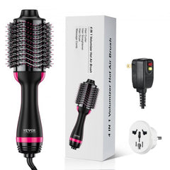 Hair Blow Dryer Brush Dual Voltage Hot Air Styler with 2.95" Oval Barrel