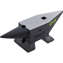 22 lbs cast steel single horn anvil with 55 HRC hardness and hardy hole.