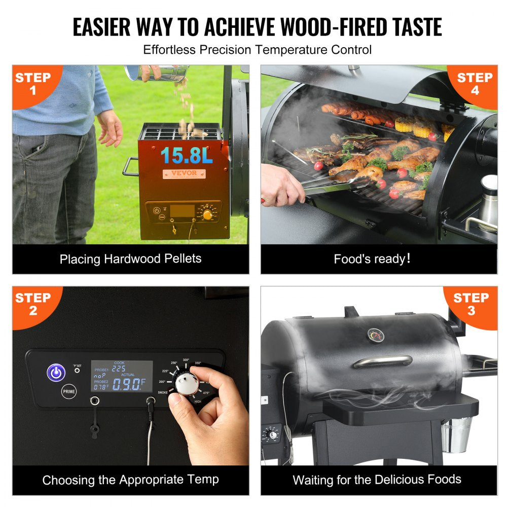 53" Heavy Duty Charcoal Grill BBQ Portable Grill with Cart Outdoor Cooking