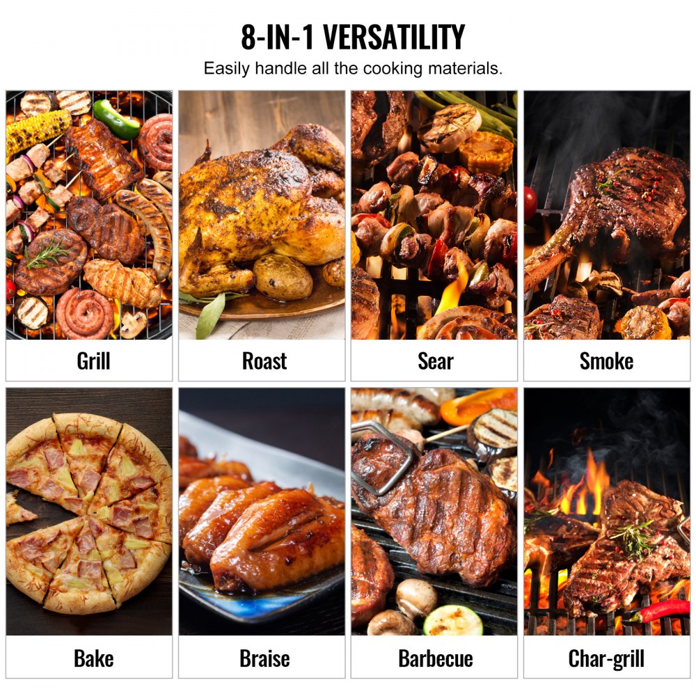 62" Heavy Duty Charcoal Grill BBQ Portable Grill with Cart Outdoor Cooking