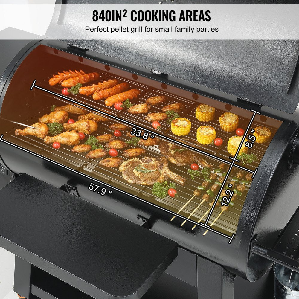 62" Heavy Duty Charcoal Grill BBQ Portable Grill with Cart Outdoor Cooking