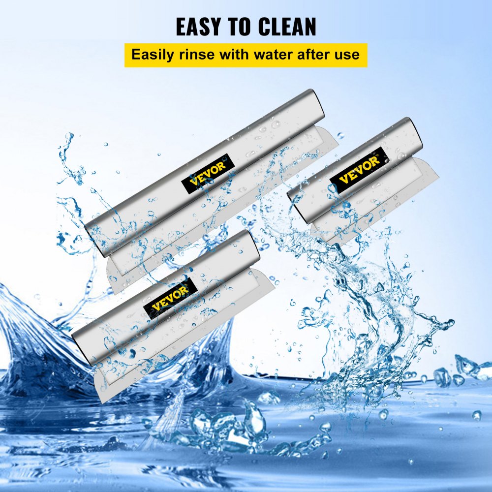 Drywall Skimming Blade Putty Knife Combo 10/16/24in Finishing Trowel Tool