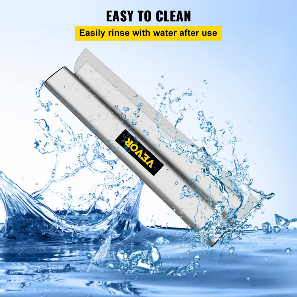 Skimming Blade,32 inch Smoothing Knife, European Stainless Steel Construction Knife, Aluminum Blade Profile Smoothing Knockdown Spatula for Gyprock/Drywall/Wall-Board