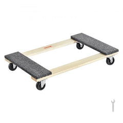 Furniture Dolly, 1000 lbs Load Capacity, 18" x 30", 4 x 3" PP Swivel Casters, Heavy Duty Hardwood Furniture Moving Dolly, Mover`s Dolly, Moving Cart with Wheels for Heavy Furniture Home Cleaning