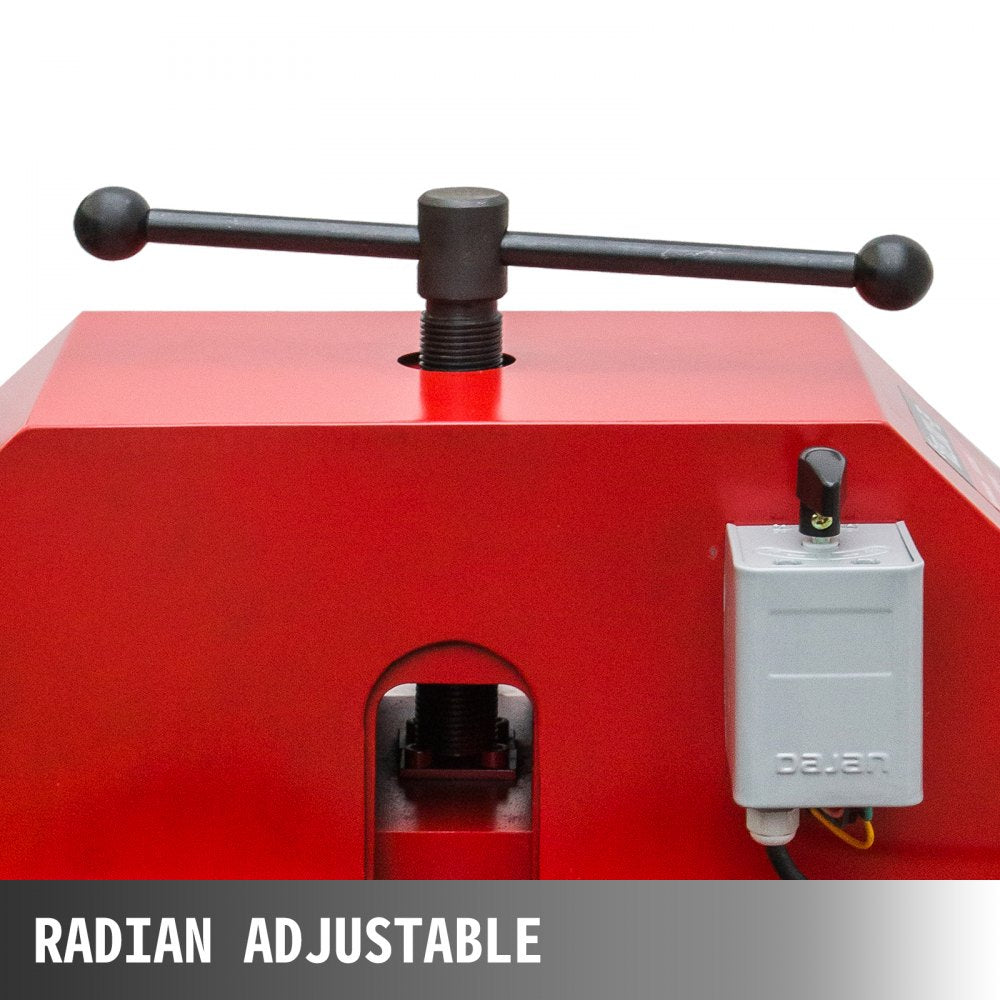 Electric pipe tube bender with 9 round and 8 square die sets for precise bending.