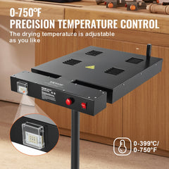 Bostome 18x18 inch flash dryer with adjustable height and customizable temperature control.