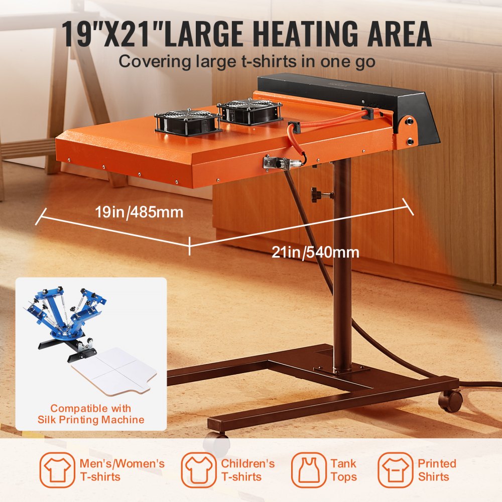 Bostome 6000W Infrared Flash Dryer with a 19x21" drying area and auto sensor technology.