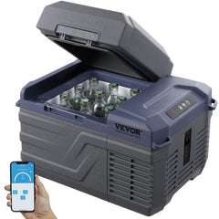 Portable Car Refrigerator Freezer Compressor 12 L Single Zone for Car Home