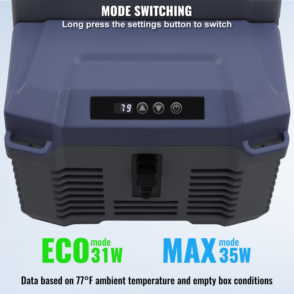Portable Car Refrigerator Freezer Compressor 12 L Single Zone for Car Home