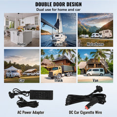 Portable Car Refrigerator Freezer Compressor 25 L Dual Zone for Home Car