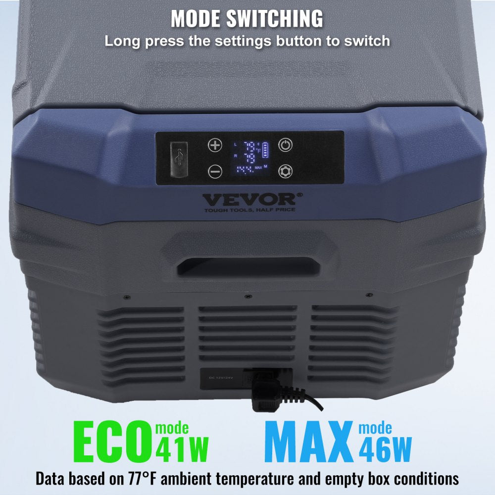 Portable Car Refrigerator Freezer Compressor 25 L Dual Zone for Car Home