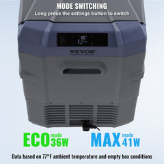 Portable Car Refrigerator Freezer Compressor 45 L Single Zone for Car Home