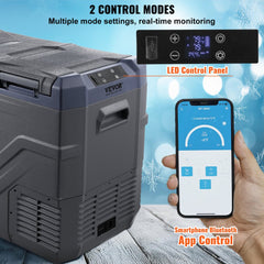Portable Car Refrigerator Freezer Compressor 40 L Dual Zone for Car Home
